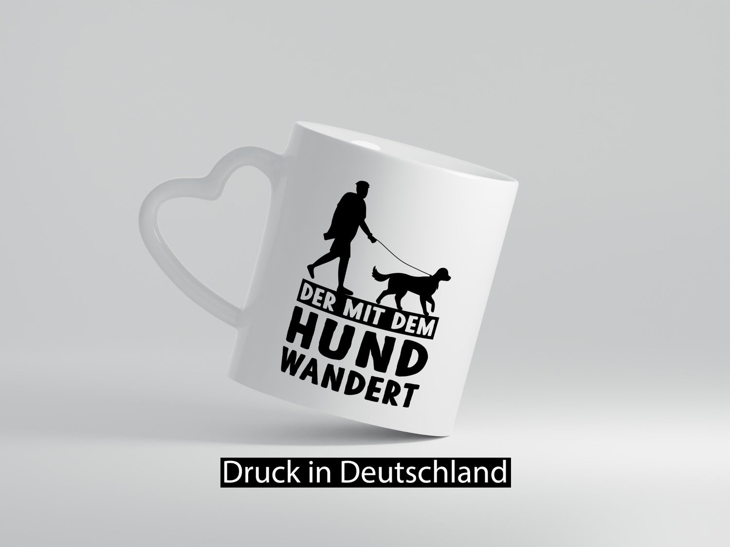 Der mit dem Hund wandert | Mensch Geschenkidee Tierliebhaber Humor Tasse