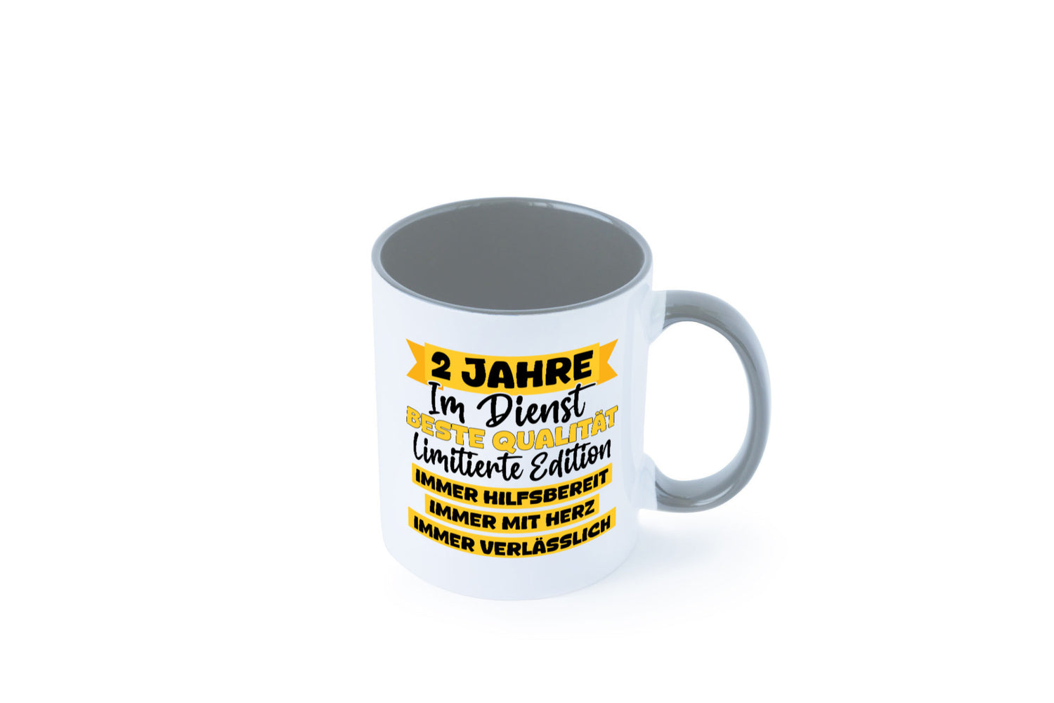 2 Jahre im Dienst | Jubiläum Arbeit v8 lustiger Spruch Geschenk Kollegen Büro
