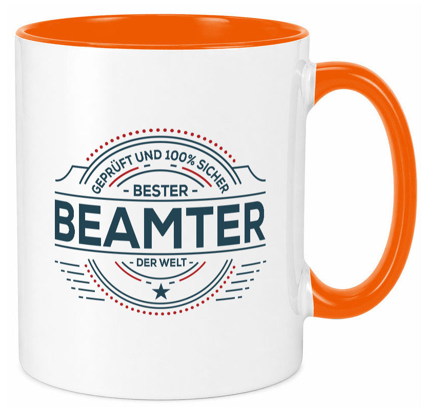 Geprüft und sicher: Beamter | Verbeamtung Dienst Humor Geschenkidee Tasse