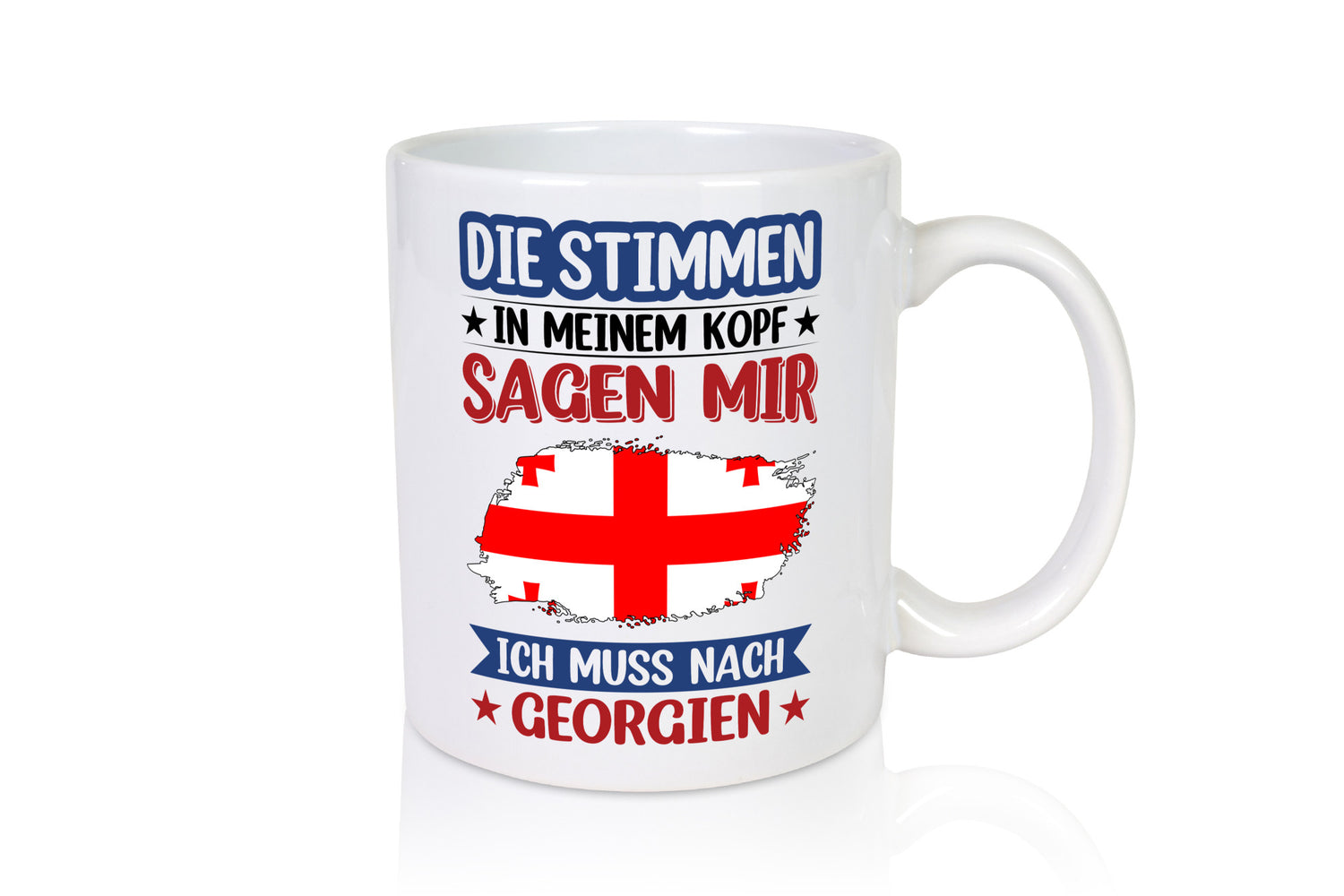 Georgien | Urlaub Stimmen in meinem Kopf Traumland Geschenkidee Humor Tasse