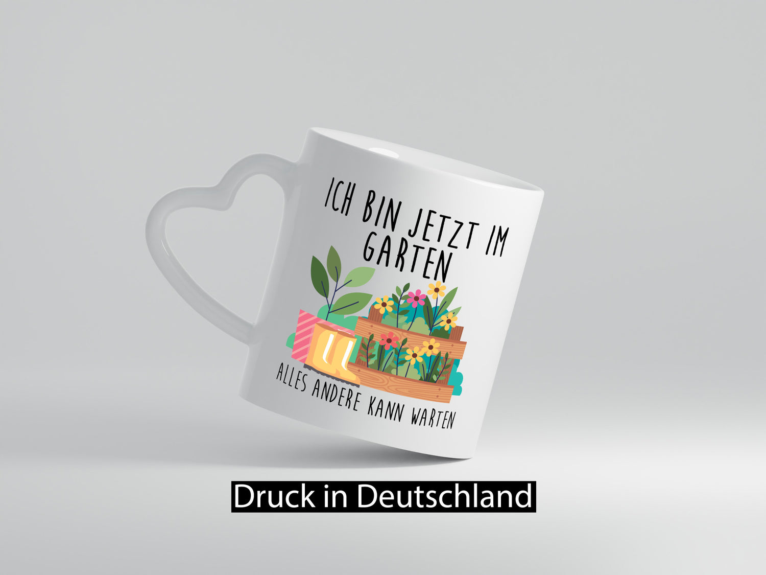 Ich bin im Garten alles andere kann warten | Gärtner lustiger Spruch Geschenk