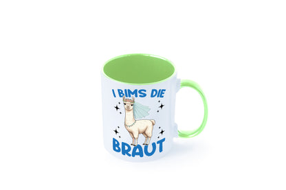 I Bims die Braut | Lama JGA Hochzeit lustig Humor Geschenkidee Geschenk Tasse