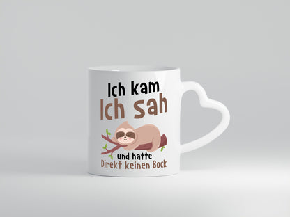Keinen Bock | müdes Faultier Faulpelz Comic Schlafen Geschenkidee Tierliebhaber