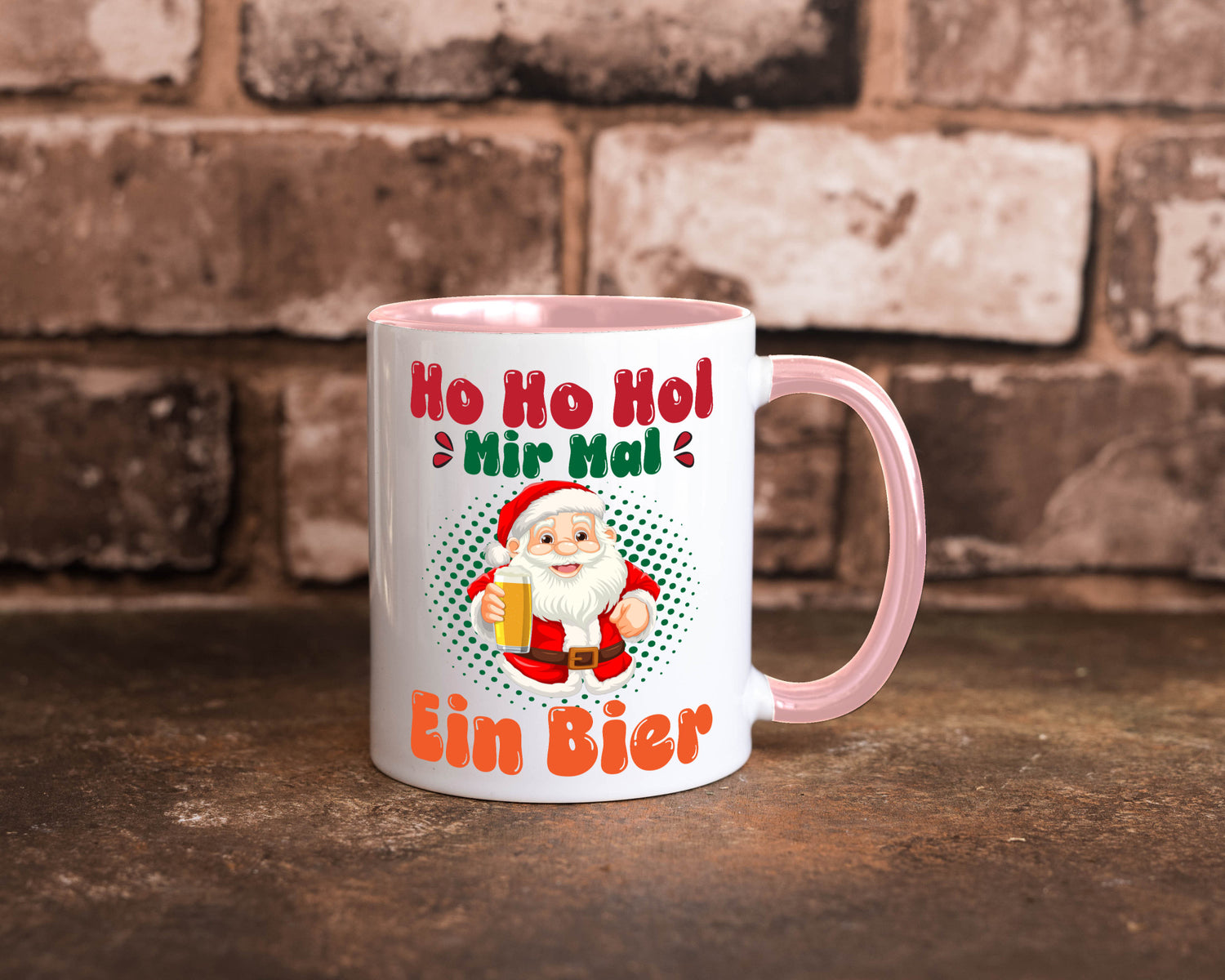 Ho mir mal ein Bier | Ugly Christmas Trinken v2 Geschenkidee Humor Tasse