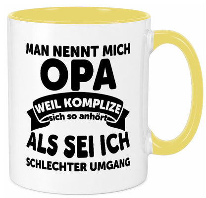 Nenn mich Opa, Komplize schlechter Umgang | Opa Witz Geschenk Familie