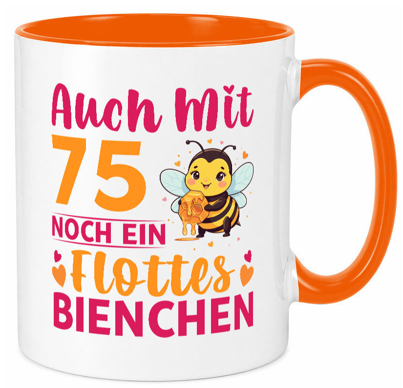 75. Geburtstag | Flottes Bienchen 75 Jahre v2 Geschenk Geschenkidee lustiger