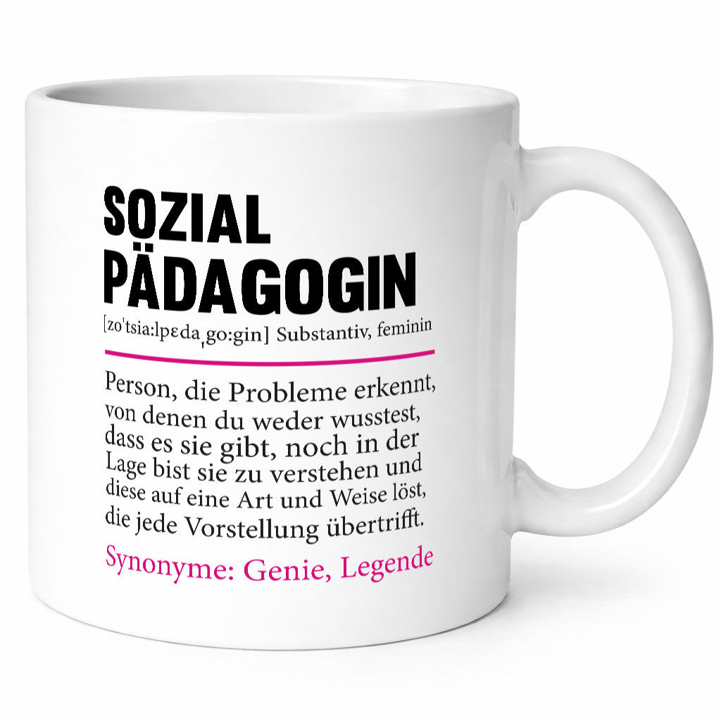 Sozialpädagogin | Spruch lustig Humor Pädagogin v2 Geschenkidee Geschenk Tasse