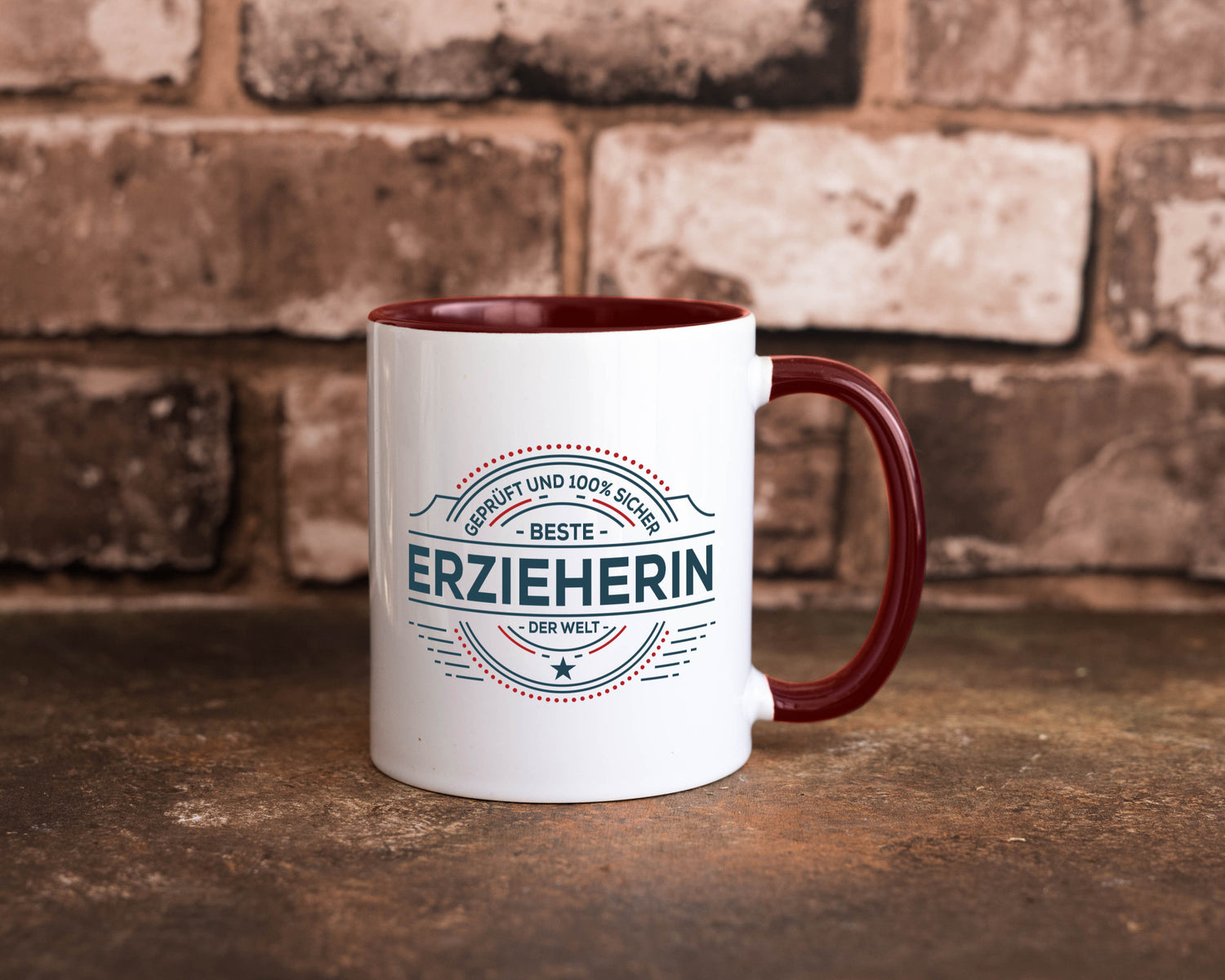 Geprüft und sicher: Erzieherin | Pädagogin Schule Geschenk Humor Geschenkidee