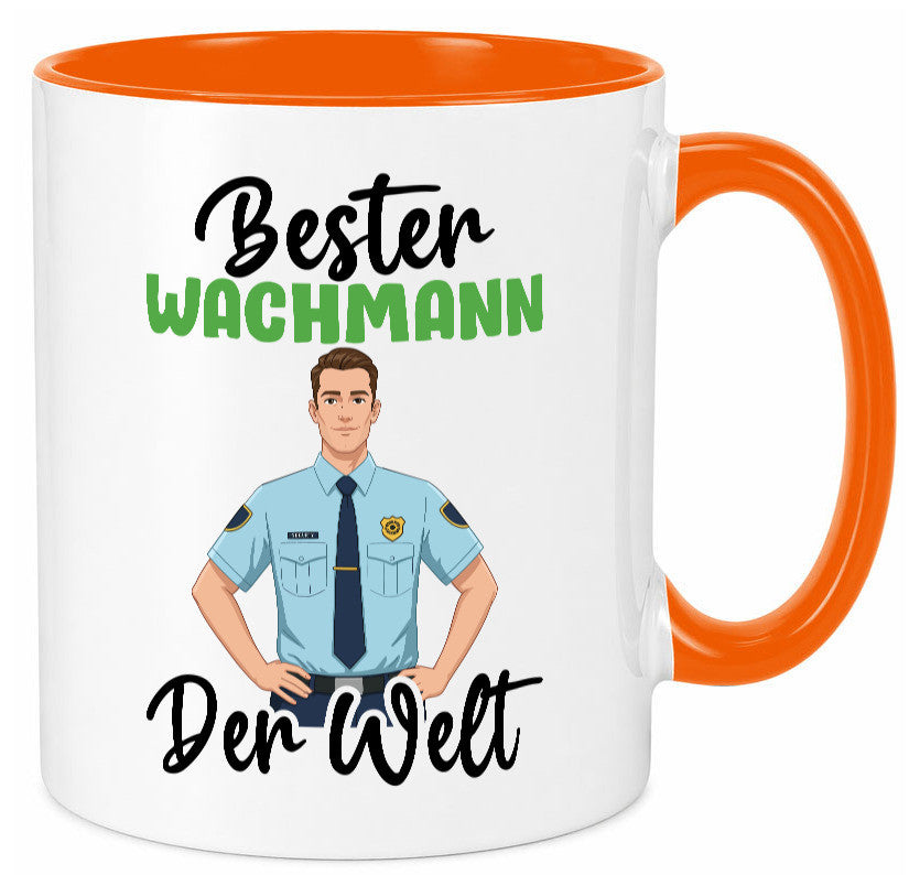 Bester Wachmann | Wachpersonal Nachtwächter v2 Geschenk Humor Geschenkidee Tasse