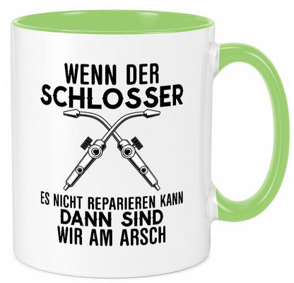 Der Schlosser lustiger Spruch Geschenk Humor Geschenkidee Tasse