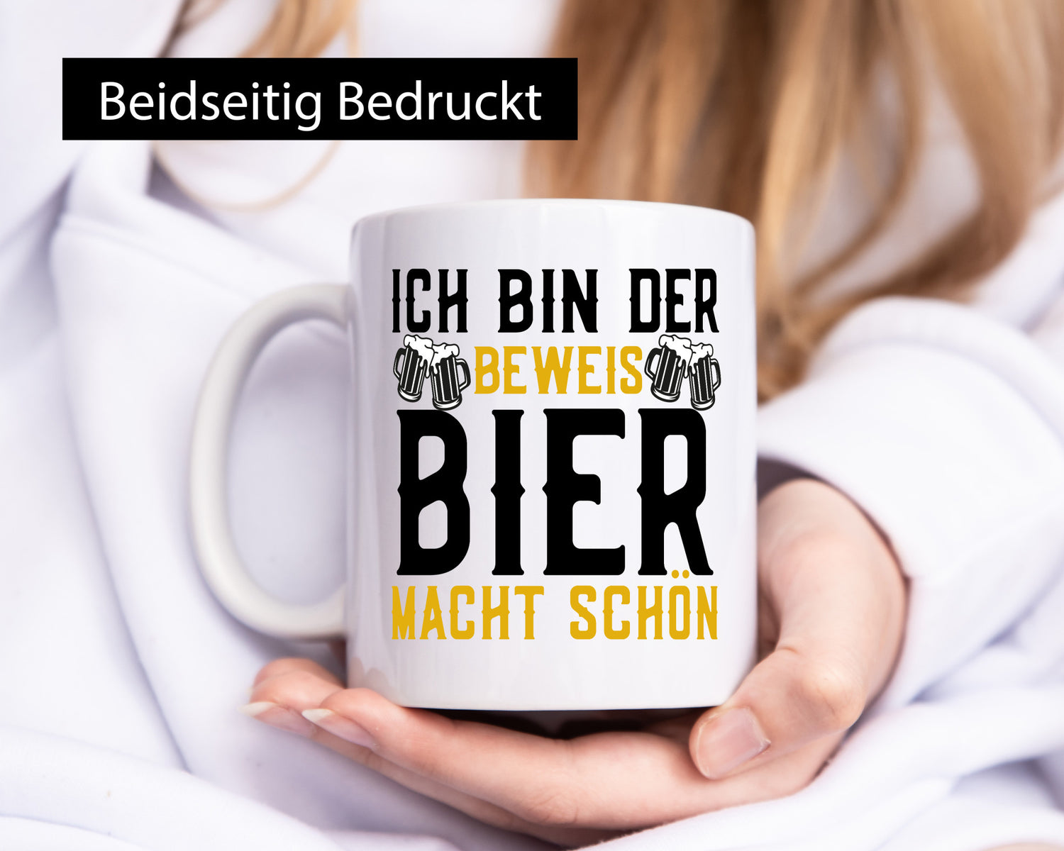 Beweis Bier macht schön | Biertrinker Party Pils Geschenk Humor Geschenkidee