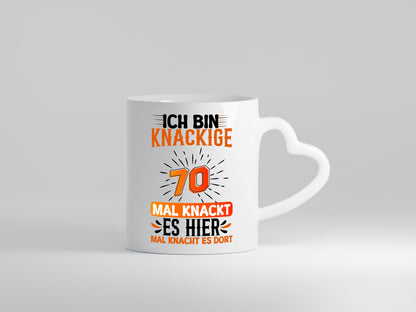 70. Geburtstag | Knackige 70 Rentner lustig Ruhestand Jubiläum Geschenk Tasse