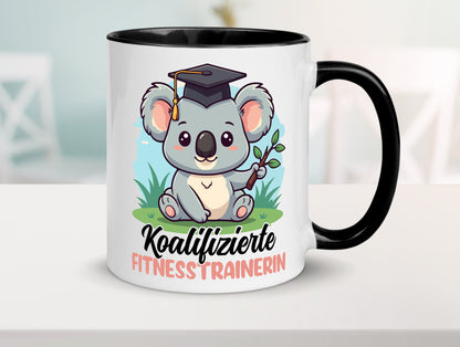 Koalifizierte Fitnesstrainerin | Trainerin Sport v2 Geschenkidee Humor Tasse