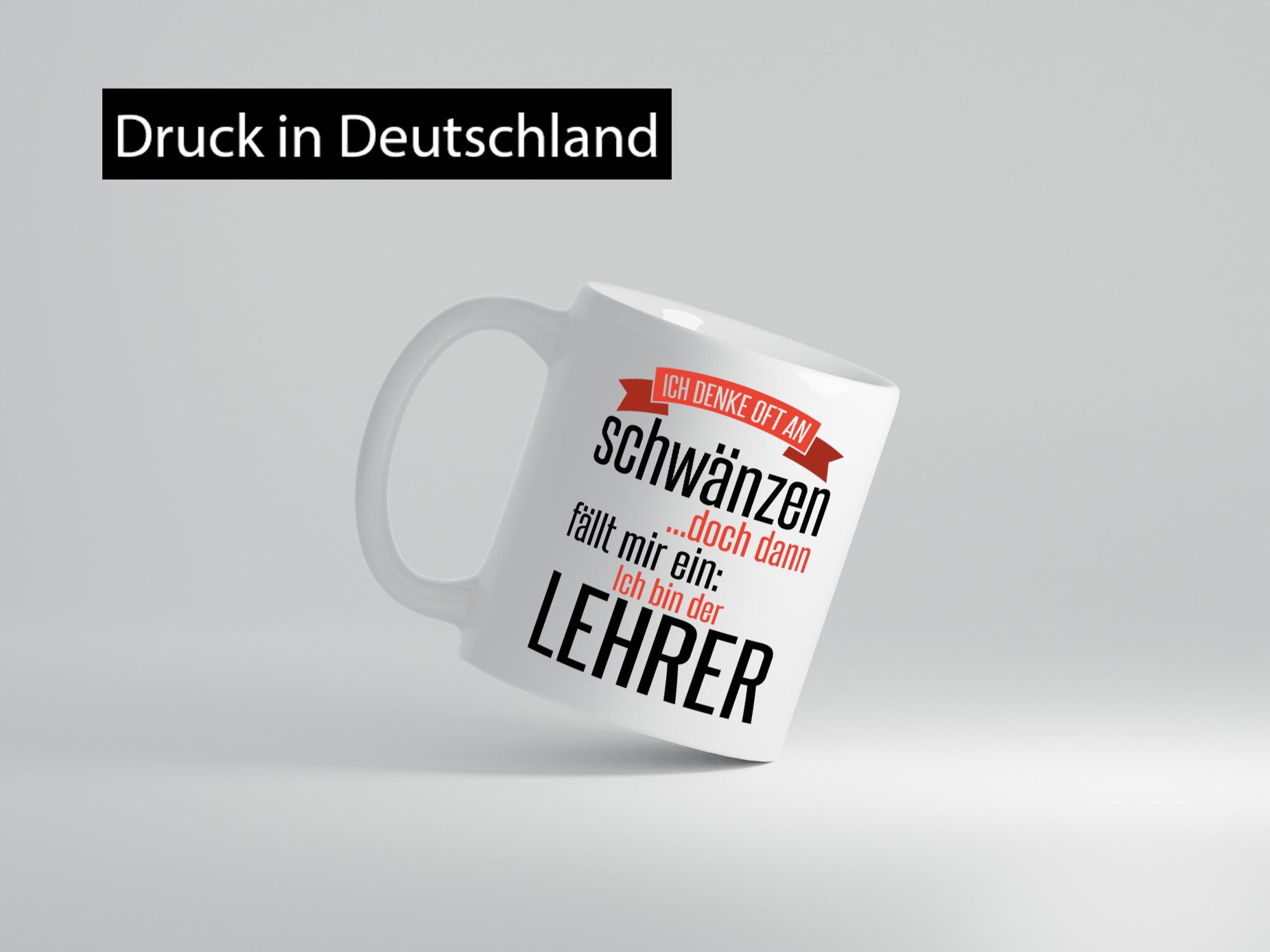 Ich denke oft ans Schwänzen | Lehrerin Unterricht Geschenk Humor Geschenkidee