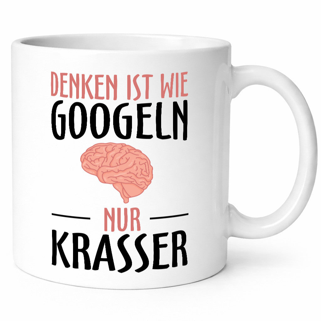Denken ist wie Googeln | Krass lustiger Spruch Gehirn lustig Humor Geschenkidee