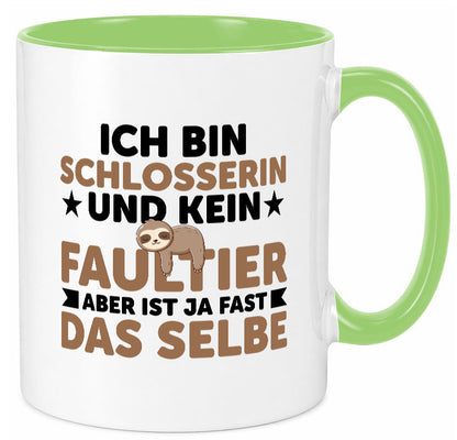 Ich bin kein Faultier: Schlosserin | Schlosserei v2 lustig Tierliebhaber Humor