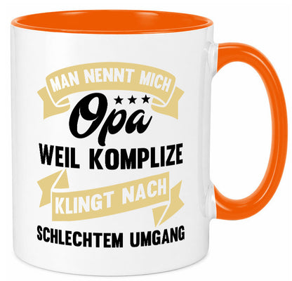 Man nennt mich Opa | Bester der Welt Humor Familie Geschenkidee Tasse