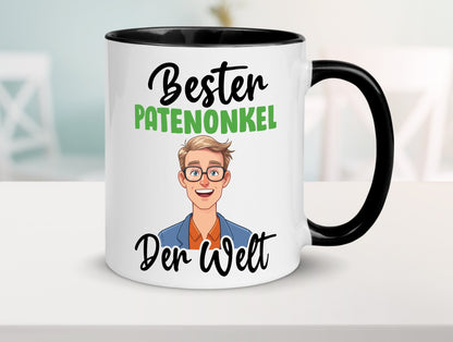 Bester Patenonkel | Onkel lustiger Spruch Geschenk Humor Geschenkidee Tasse
