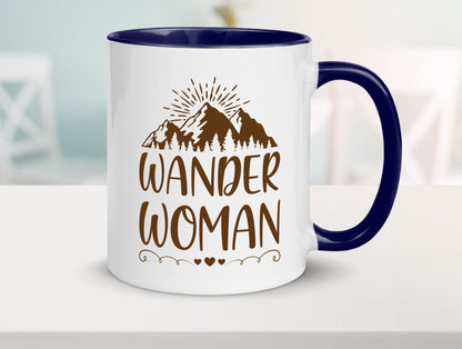 Wander Woman | Berge Herzen Geschenk Familie Geschenkidee lustiger Spruch Tasse