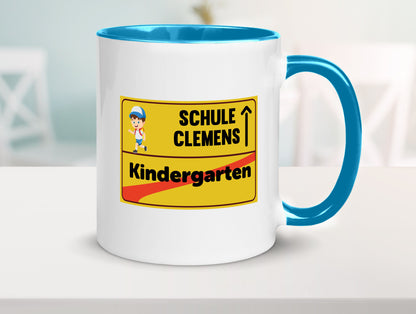 Bye Kindergarten | Schule Clemens Geschenkidee Humor Tasse