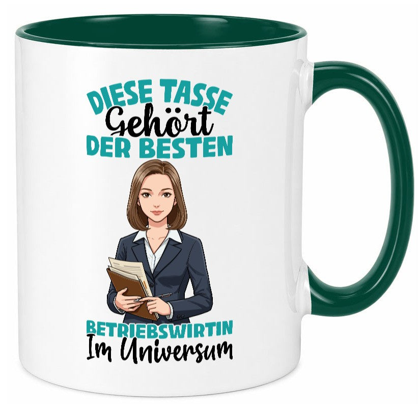 Im Universum: Betriebswirtin | Betriebswirtschaft Geschenk Humor Geschenkidee Tasse