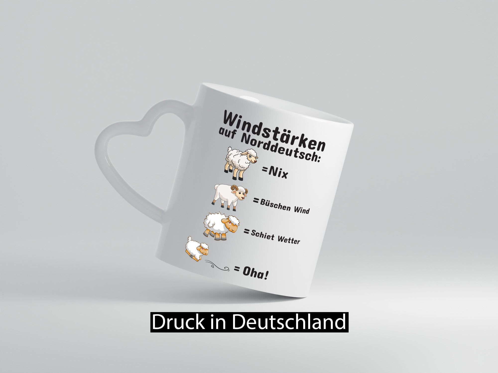Windstärken auf Norddeutsch | Norddeutschland Tasse Humor Geschenkidee
