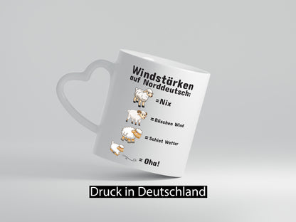 Windstärken auf Norddeutsch | Norddeutschland Tasse Humor Geschenkidee