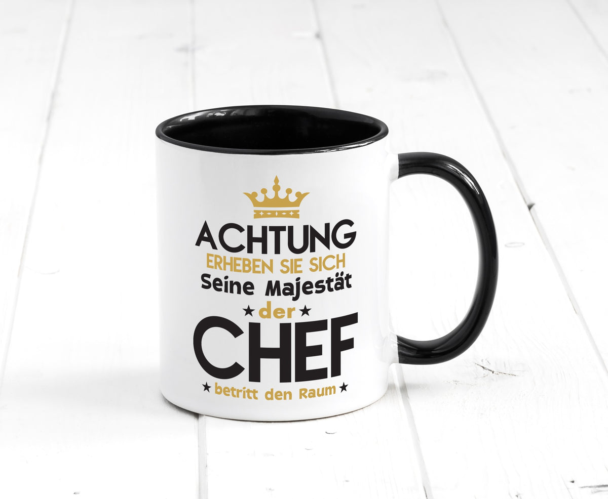 Seine Majestät Chef | Führungskraft Vorgesetzter Geschenk Arbeit Kollegen Büro Tasse