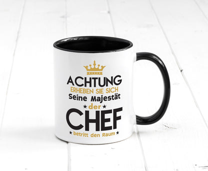 Seine Majestät Chef | Führungskraft Vorgesetzter Geschenk Arbeit Kollegen Büro Tasse