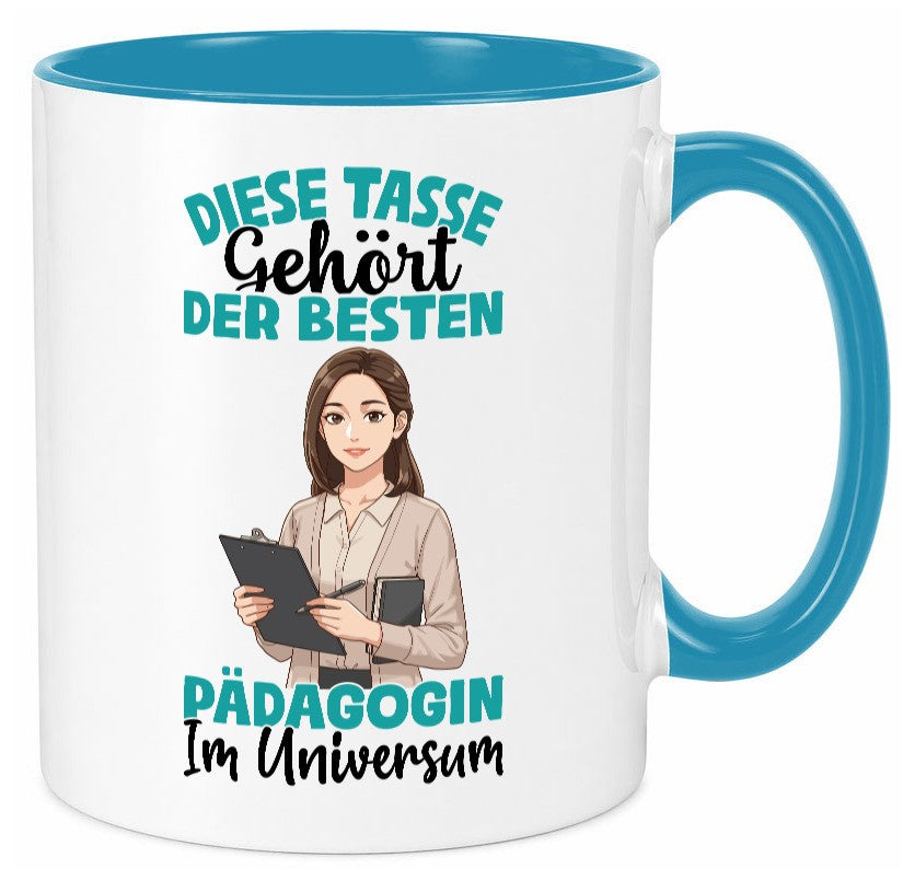 Im Universum: Pädagogin | Pädagogik lustig Humor Geschenkidee Geschenk Tasse