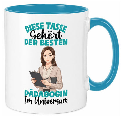 Im Universum: Pädagogin | Pädagogik lustig Humor Geschenkidee Geschenk Tasse