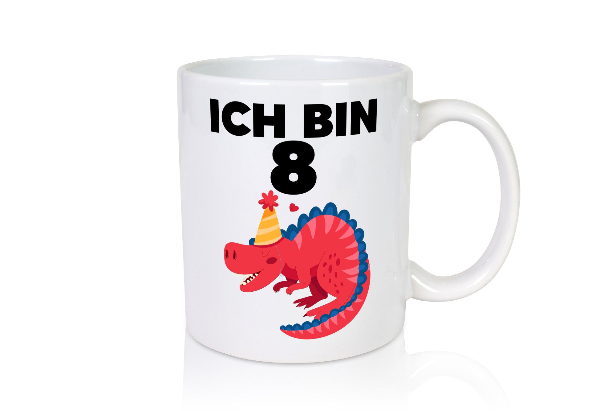 8. Geburtstag | Dino Dinosaurier 8 Jahre lustig Geschenkidee Geschenk Tasse