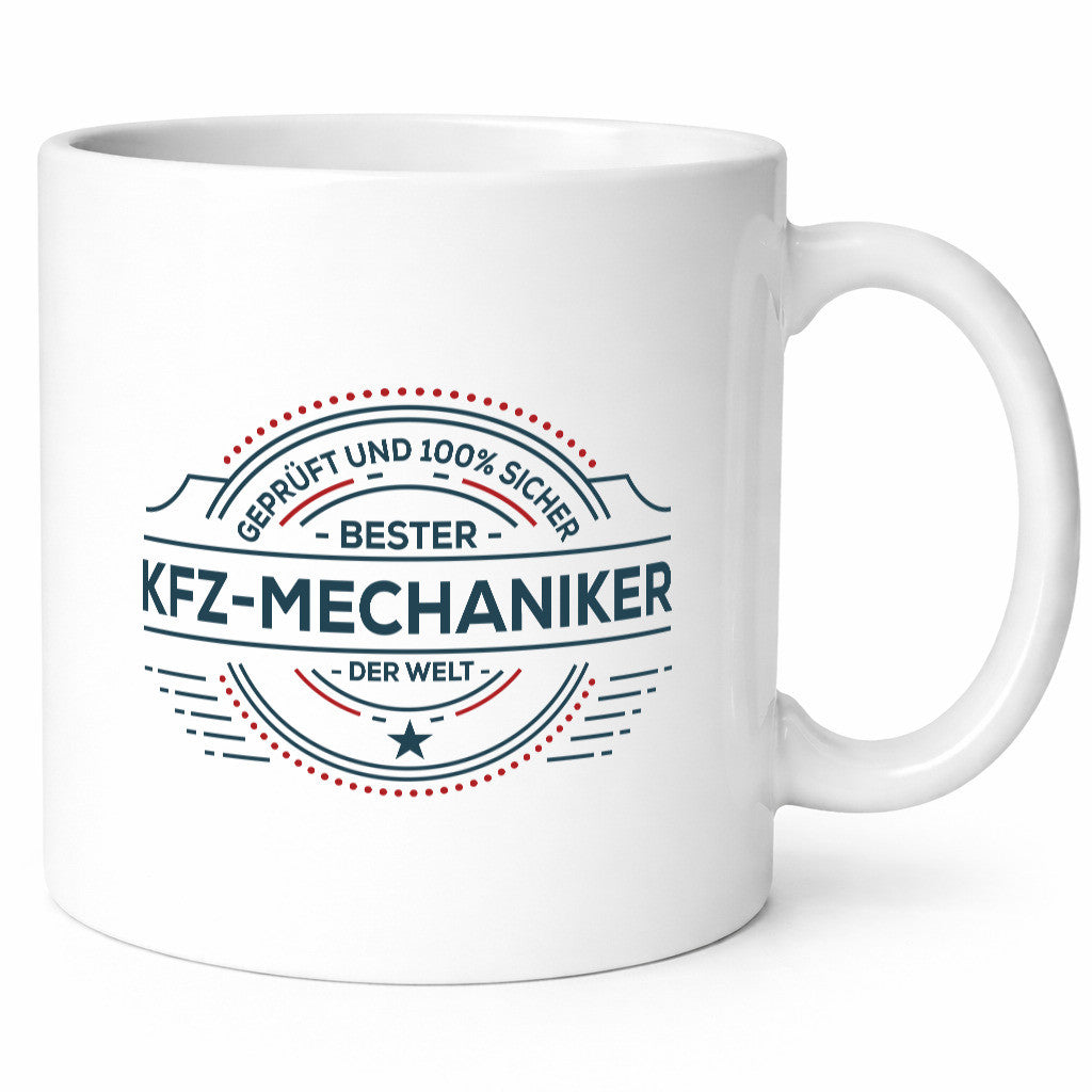 Geprüft und sicher: KFZ-Mechaniker | Werkstatt Geschenk Humor Geschenkidee