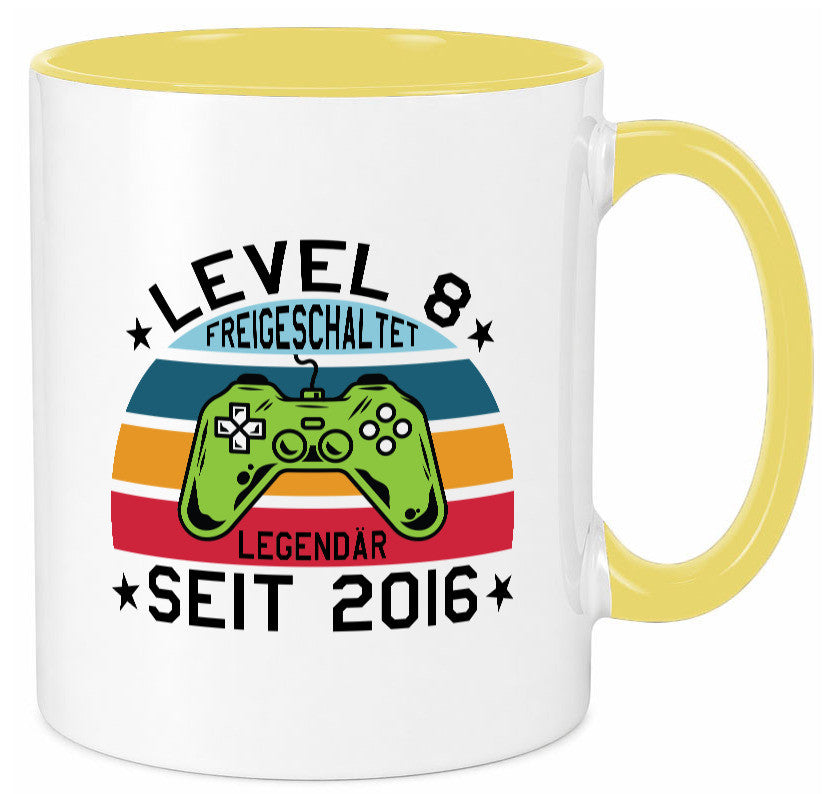 Level 8 | legendär seit 2016 Controller Geschenk Humor Geschenkidee lustiger Tasse