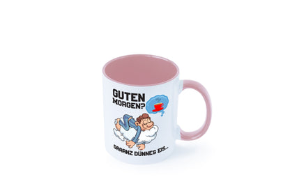 Ganz dünnes Eis | Morgenmuffel Tasse Kaffeetrinker Geschenkidee Humor