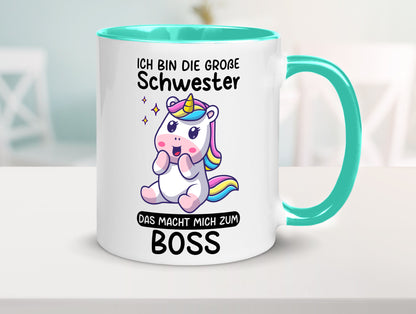 Große schwester macht mich zum Boss | Einhorn Geschwister lustiger Spruch