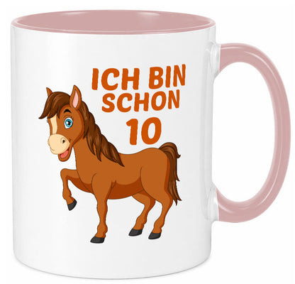 10. Geburtstag | Ich bin schon 10 Pferde Pony lustig Geschenkidee Geschenk Tasse