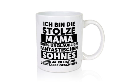 Stolze Mama | Fantastischer Sohn Beste Humor Familie Geschenkidee Tasse