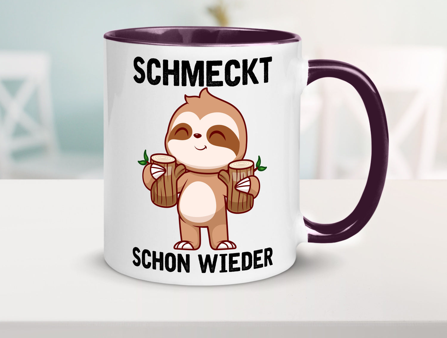 Schmeckt schon wieder | Frankfurt Hessen v2 Geschenkidee Humor Tasse