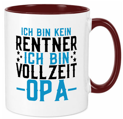 Rentner | Vollzeit Opa Pension Ruhestand Großvater lustiger Spruch Geschenk