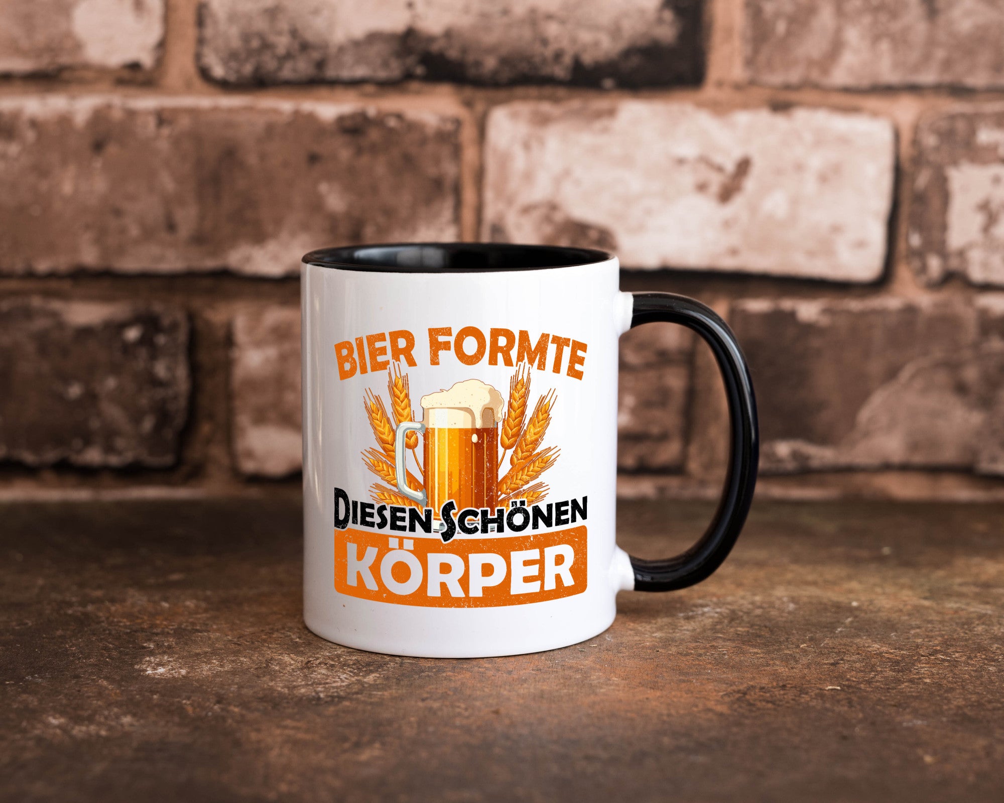 Bier förmte diesen Körper | bierliebhaber v2 Humor Geschenkidee Tasse