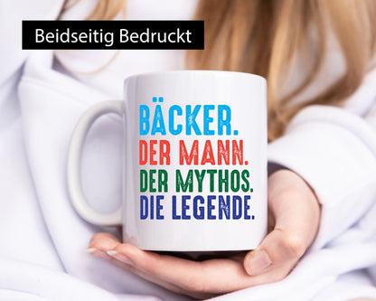 Bäcker | Der Mann Mythos Die legende Humor Geschenkidee Tasse