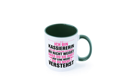 Löse Probleme: Kassiererin v2 lustiger Spruch Geschenk Humor Geschenkidee Tasse