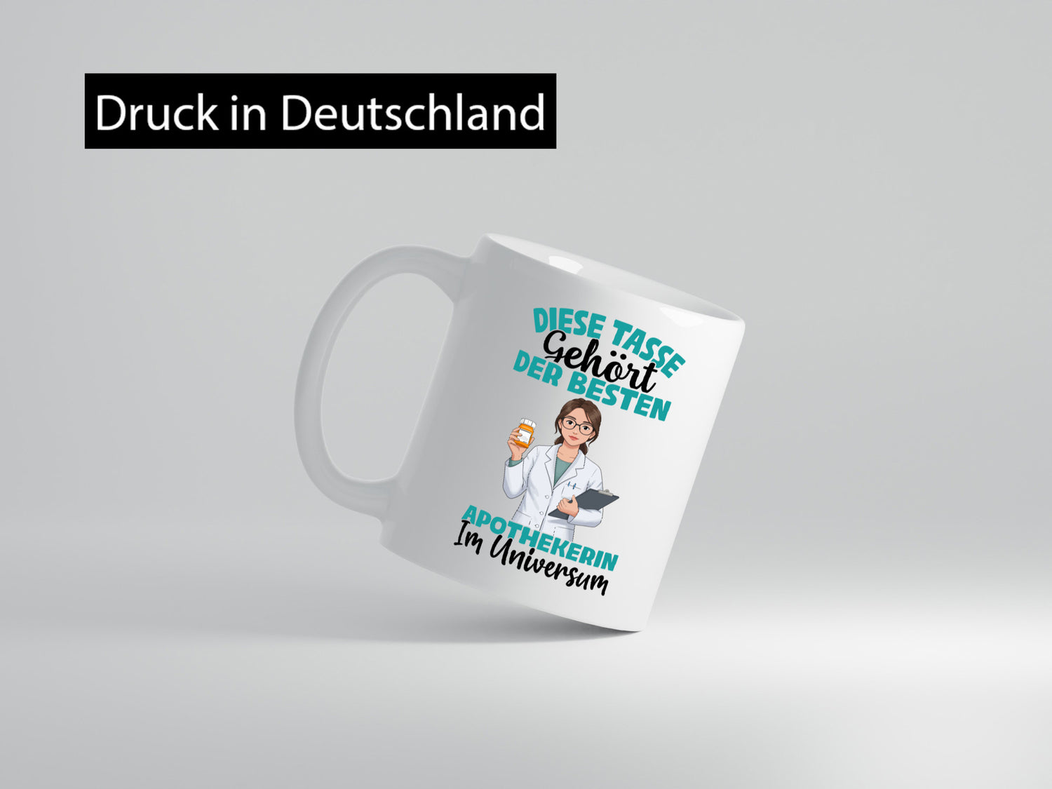 Im Universum: Apothekerin | Apotheke Pharmazie lustiger Spruch Geschenk Humor