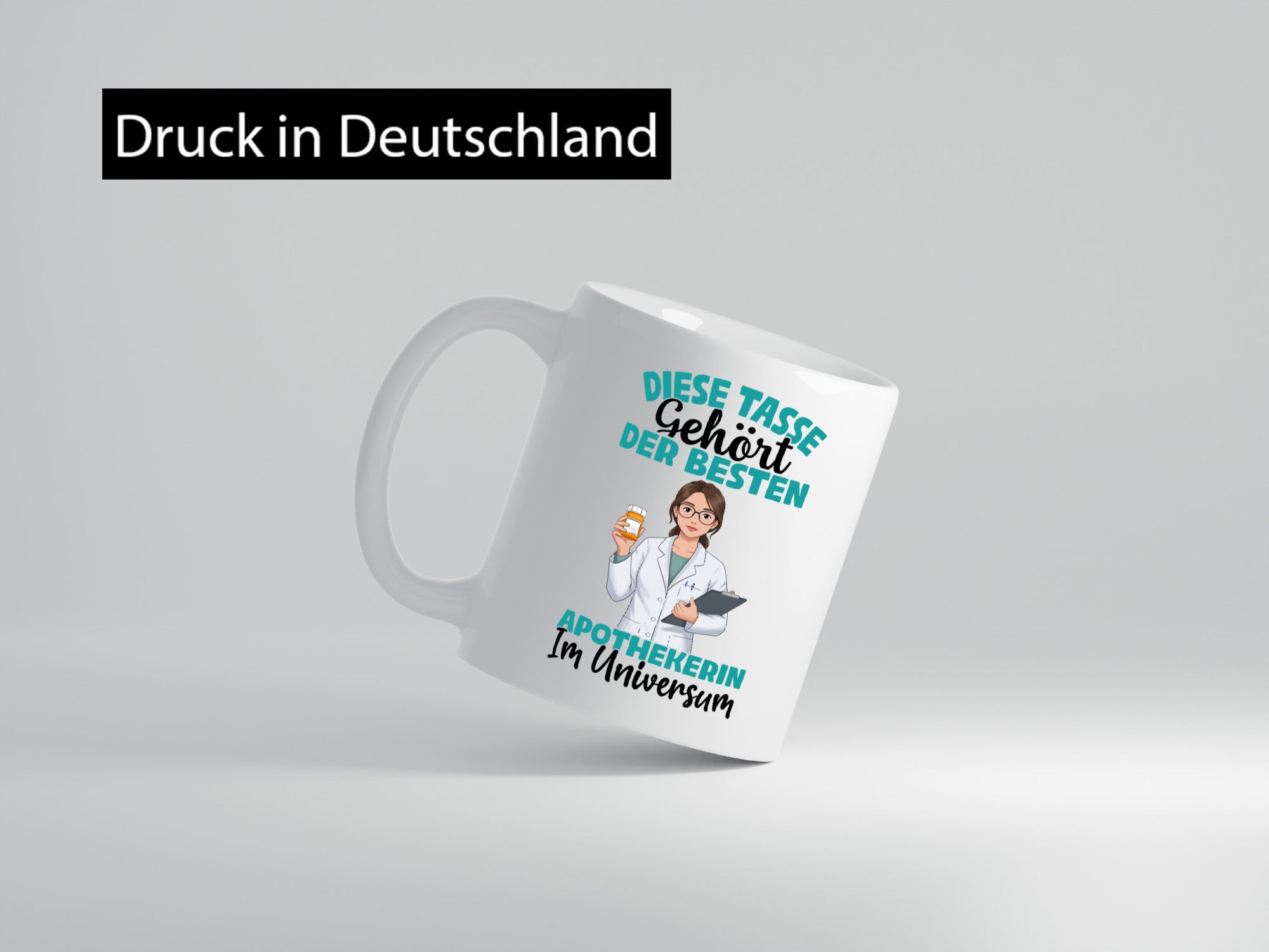 Im Universum: Apothekerin | Apotheke Pharmazie lustiger Spruch Geschenk Humor