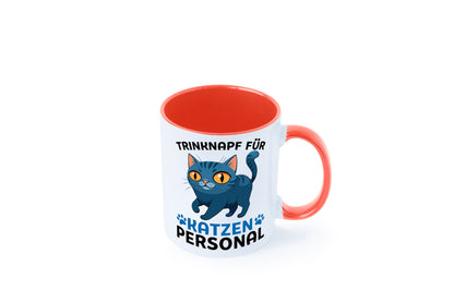 Katzen Personal | Katzenbesitzer Tasse Katze Humor vl2 Tierliebhaber