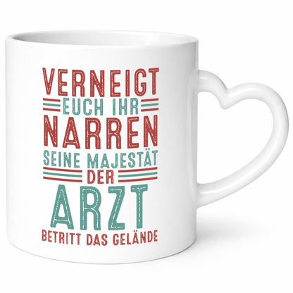 Verneigt euch: Arzt | Medizin Doktor Facharzt v2 Geschenkidee Humor Tasse