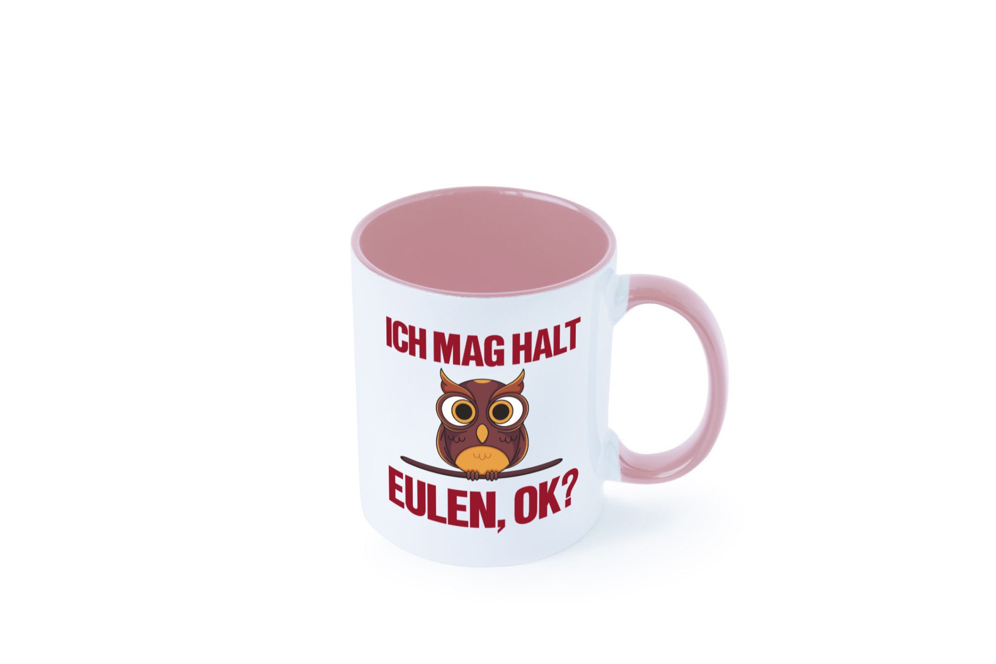 Ich mag Eulen | Spruch süße Eule Motiv lustiger Geschenk Humor Geschenkidee