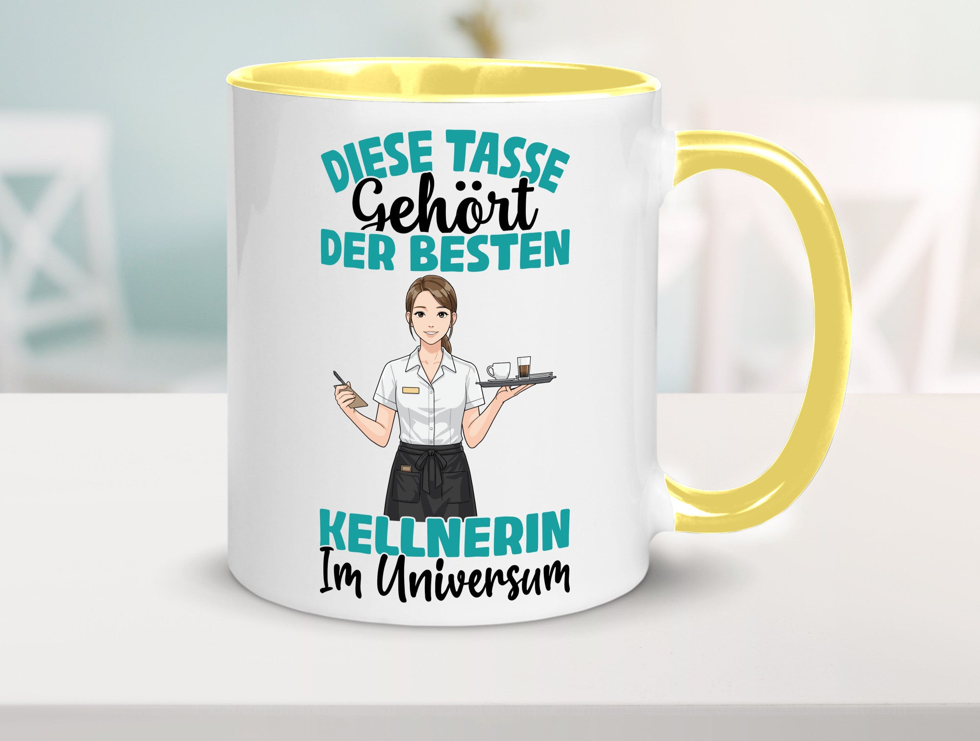 Im Universum: Kellnerin | Beruf kellnern Bedienung Geschenkidee Arbeit Kollegen