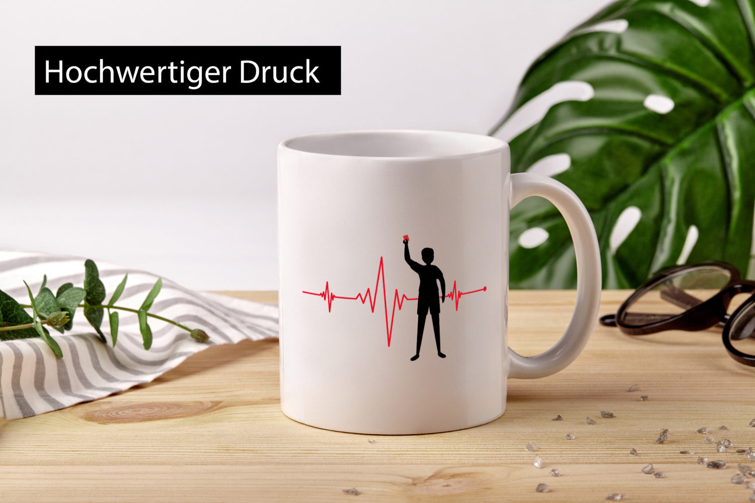 Schiedsrichter Herzschlag | Fußball Team Verein Humor Geschenkidee Tasse
